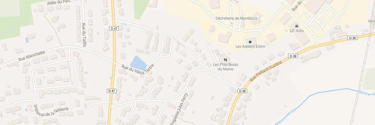 Plan du 6 Rue du Tertre à Montbizot