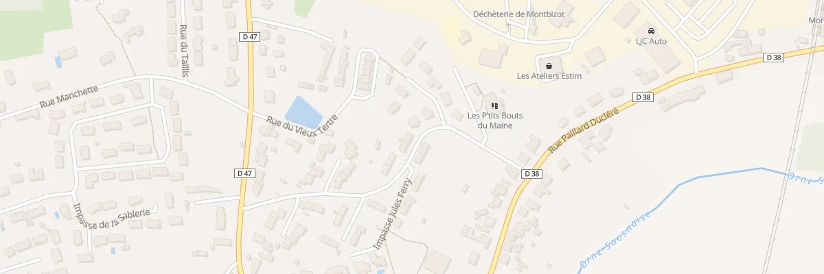 Plan du 8 Rue du Tertre à Montbizot