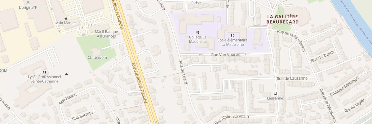 Plan du 60 Rue du Leard au Mans