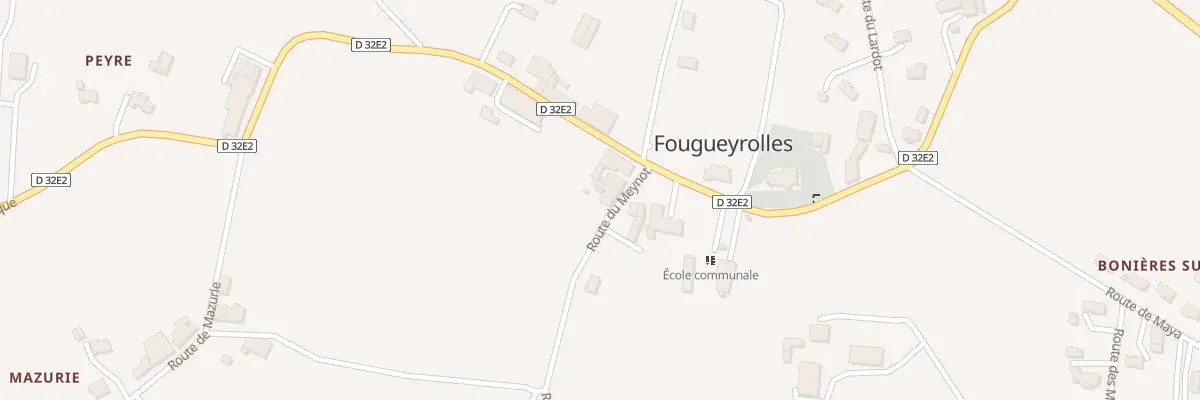 Plan du 26 Le Bourg Ouest à Fougueyrolles