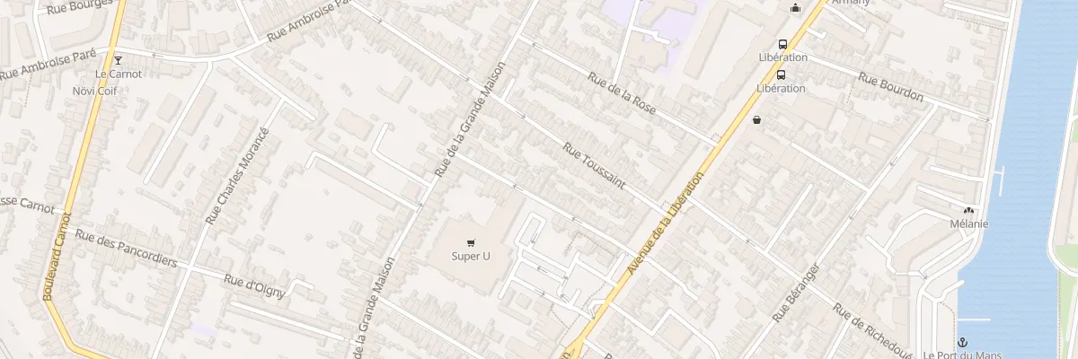 Plan du 36 Rue de l’Eglise Saint Gilles au Mans