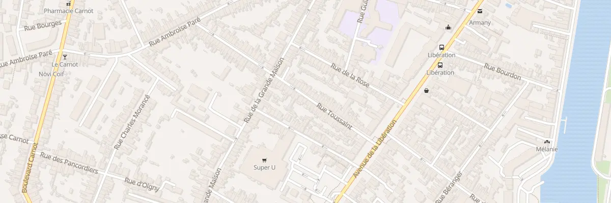 Plan du 39 Rue Toussaint au Mans