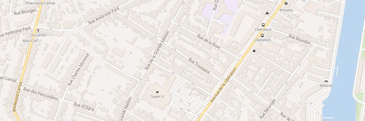 Plan du 35B Rue Toussaint au Mans