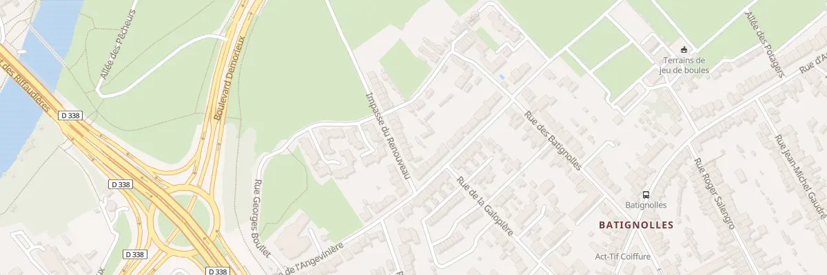 Plan du 10 Imp du Renouveau au Mans