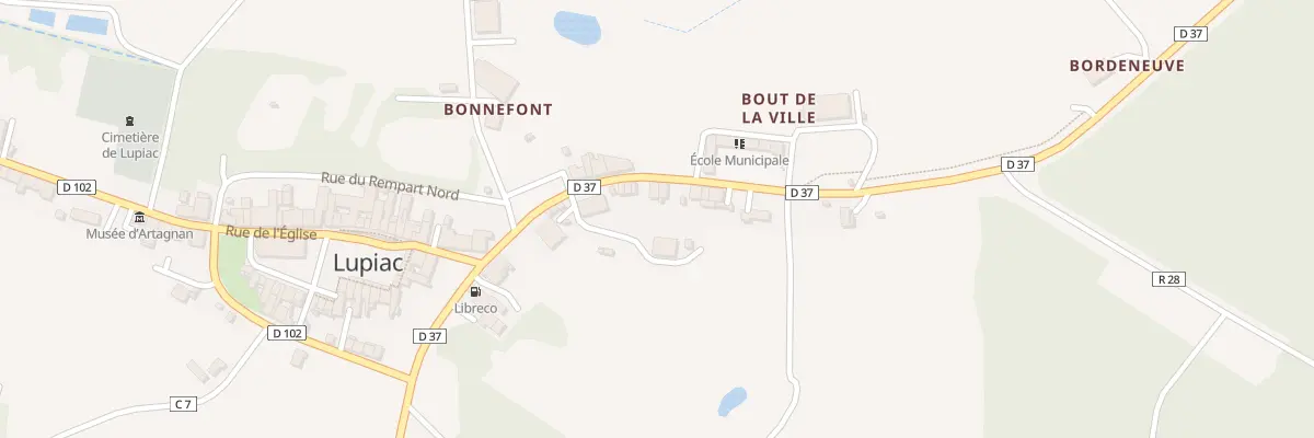 Plan du 5088 Rte de Vic-Fezensac à Lupiac