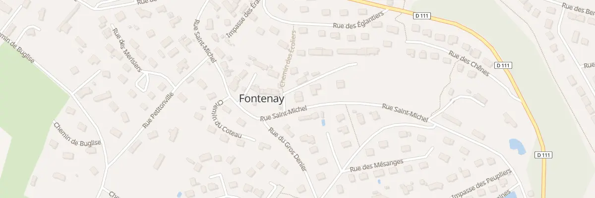 Plan du 1 Che des Ecoliers à Fontenay