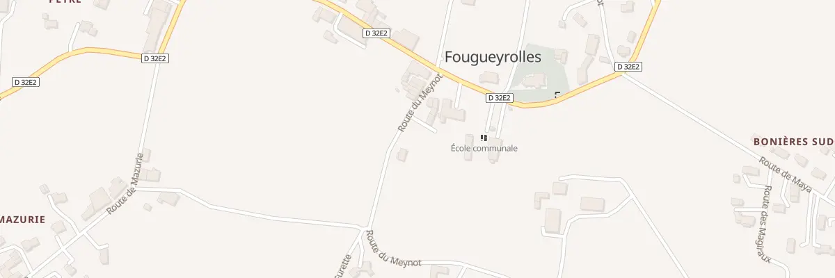 Plan du 29A Le Bourg Sud à Fougueyrolles
