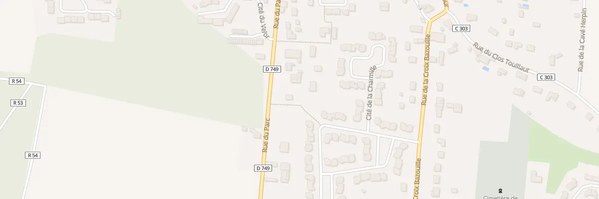 Plan du 13 Rue du Parc à Beaumont-en-Véron