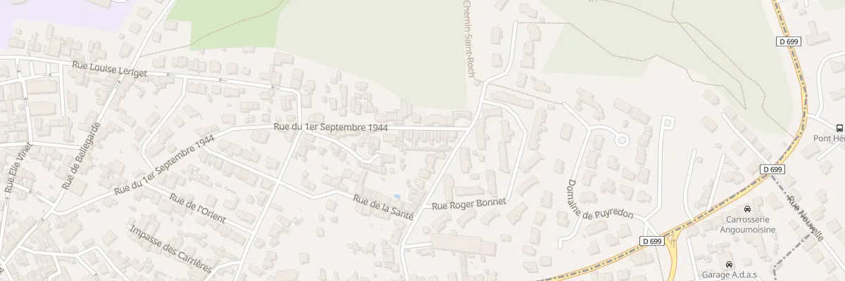 Plan du 18 Rue du 1er Septembre 1944 à Angoulême