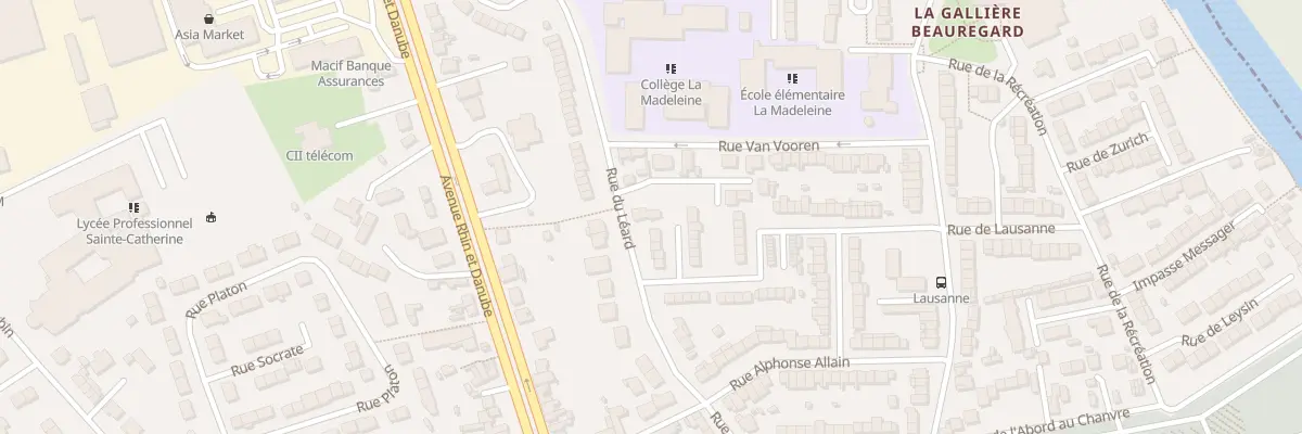 Plan du 58 Rue du Leard au Mans