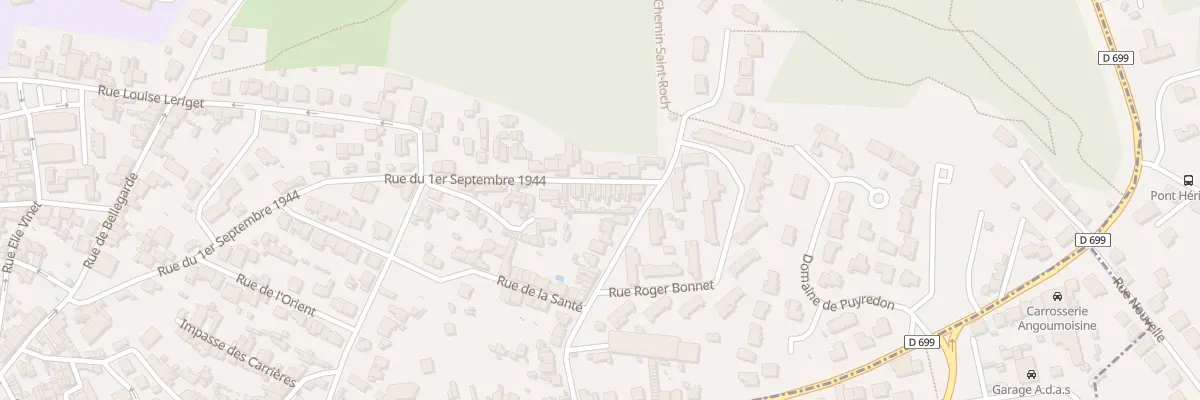 Plan du 16 Rue du 1er Septembre 1944 à Angoulême