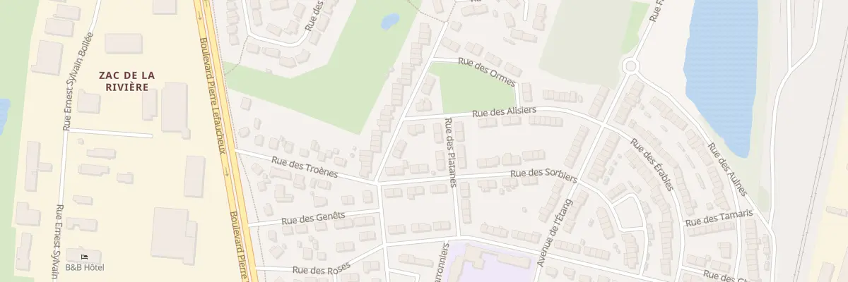 Plan du 4 Rue des Alisiers à Arnage