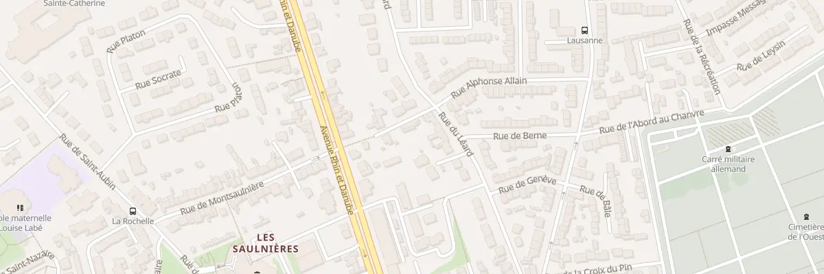 Plan du 3 Che de Montsaulnière au Mans