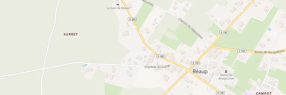 Plan du 153 Rte de Durance à Réaup-Lisse