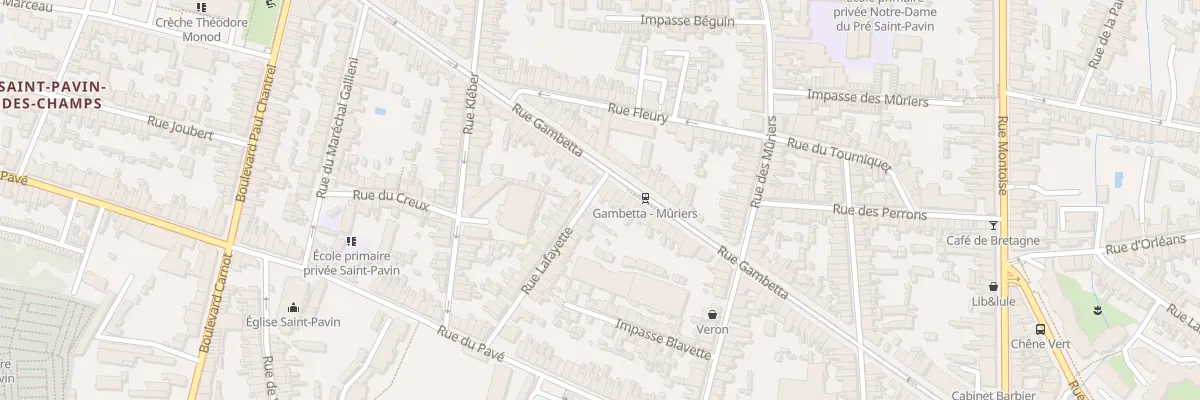 Plan du 177 Rue Gambetta au Mans