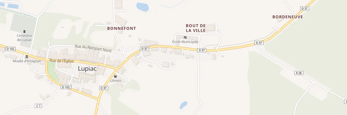 Plan du 28 Fg Saint Andre à Lupiac