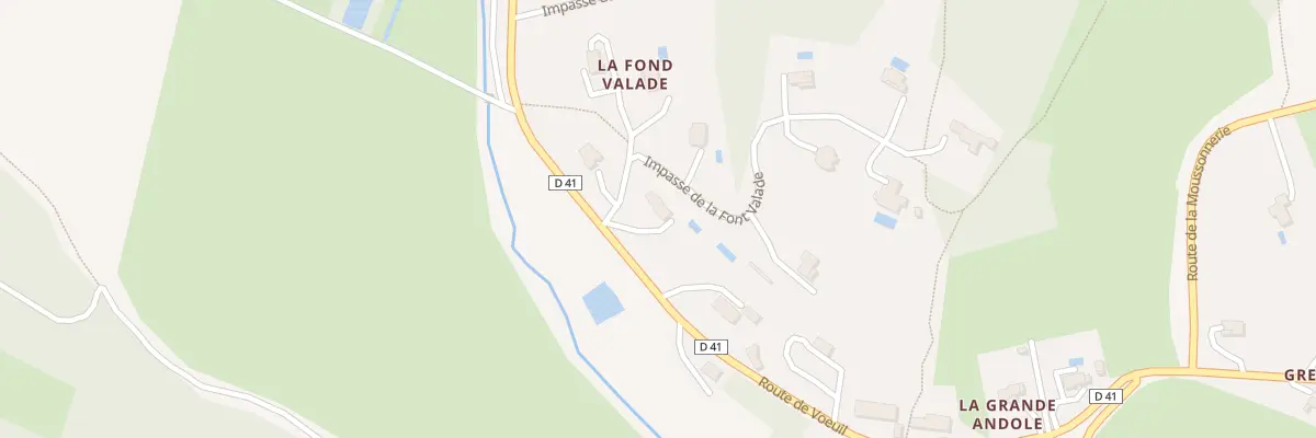 Plan du 1 La Font Valade à Torsac