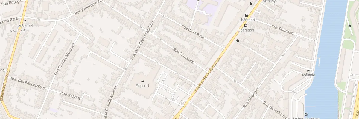Plan du 19 Rue Toussaint au Mans