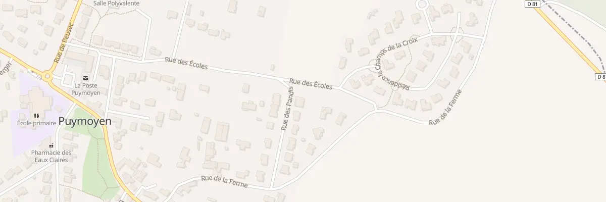 Plan du 11 Rue des Pandis à Puymoyen