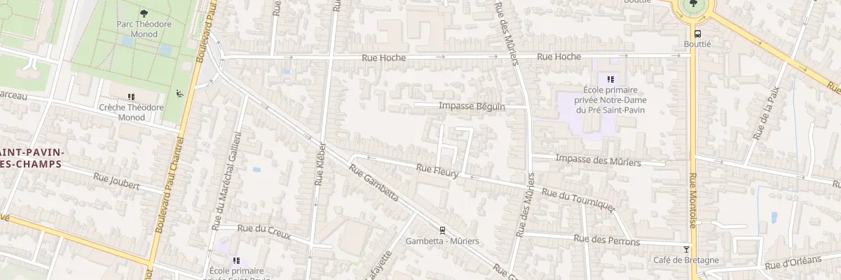Plan du 32 Rue Fleury au Mans