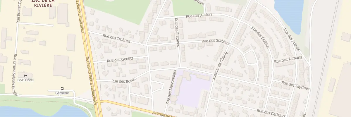 Plan du 11 Rue des Pêchers à Arnage