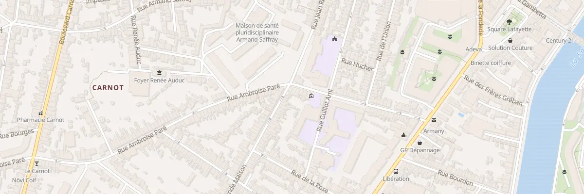 Plan du 59 Rue du Puits de la Chaine au Mans