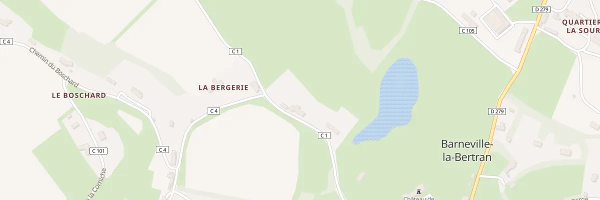 Plan du 5030 Cour de Bas à Barneville-la-Bertran
