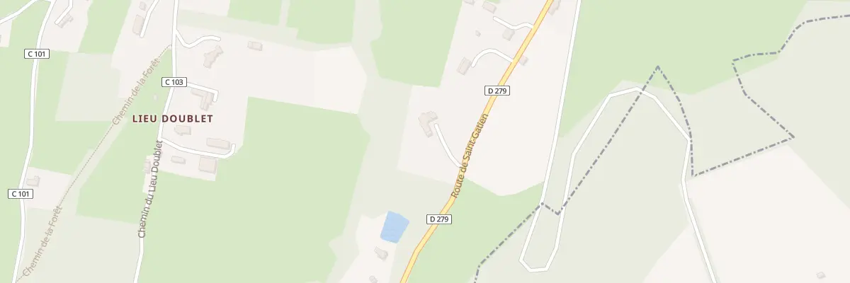 Plan du 848 Rte de Saint-Gatien à Barneville-la-Bertran