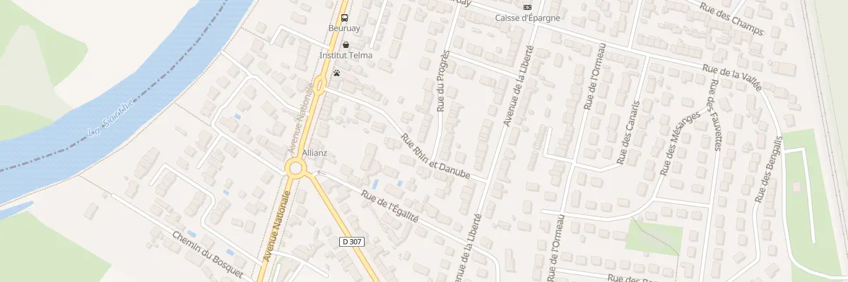 Plan du 1 Rue du Progrès à Arnage