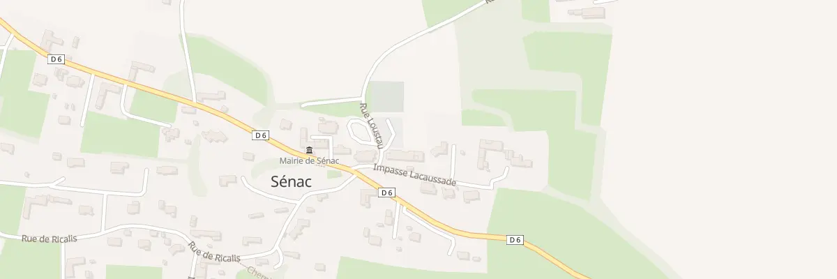 Plan du 1 Imp Lacaussade à Sénac