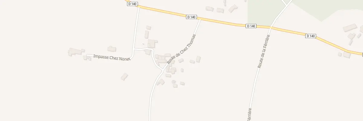 Plan du 3 Rte de Chez Thomas à Pillac