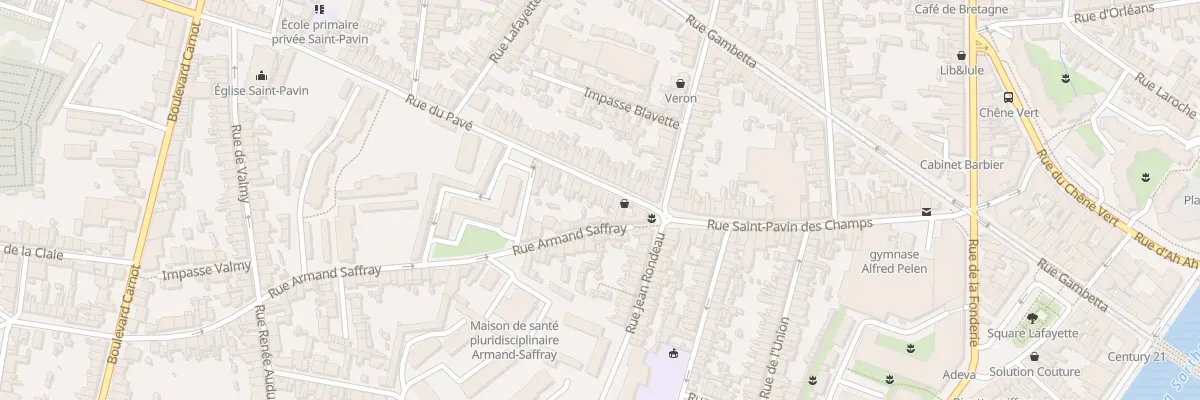 Plan du 10 Rue du Pavé au Mans