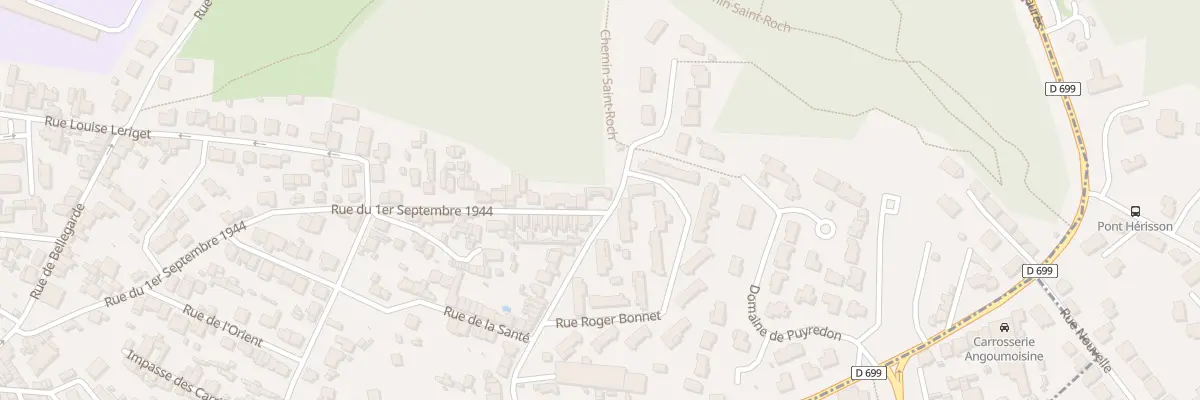 Plan du 1 Rue du 1er Septembre 1944 à Angoulême