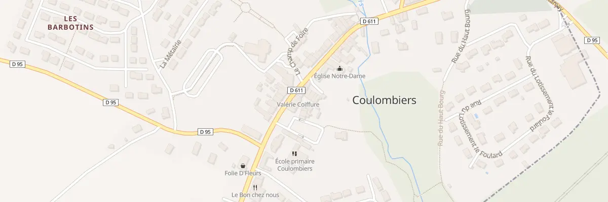 Plan du 38 Rte Nationale à Coulombiers