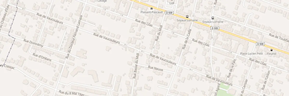 Plan du 55 Rue de Vaucouleurs à Soyaux