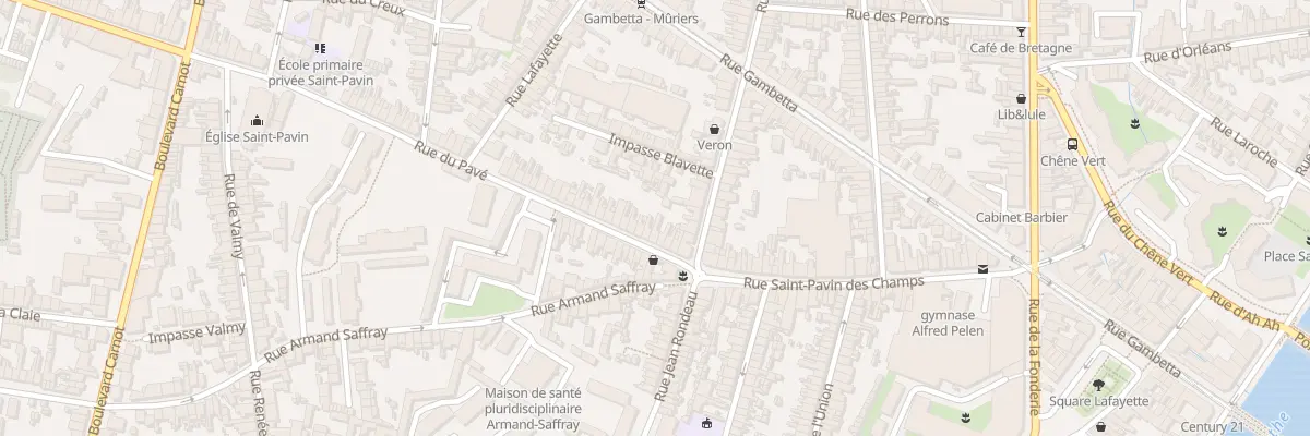 Plan du 11 Rue du Pavé au Mans