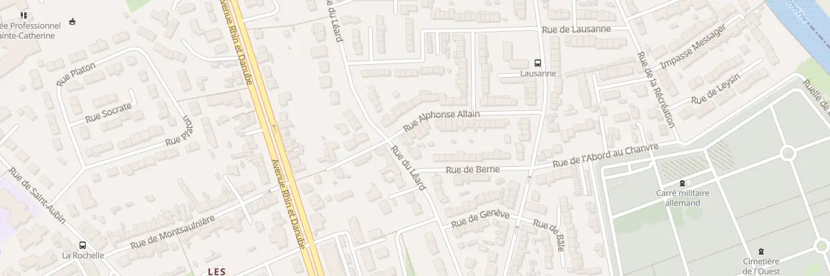 Plan du 33 Rue Alphonse Allain au Mans