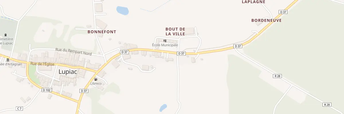 Plan du 5095 Rte de Vic-Fezensac à Lupiac