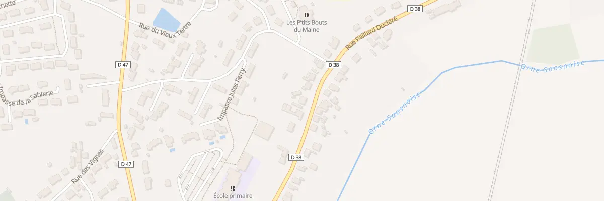 Plan du 30 Rue Paillard Duclere à Montbizot