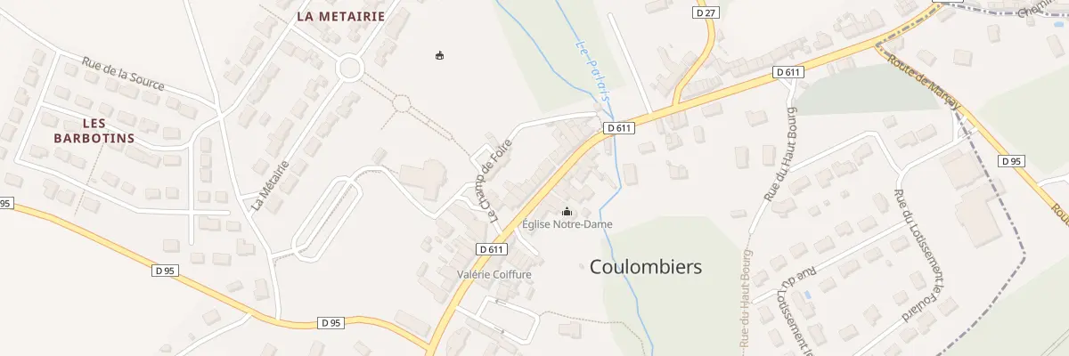 Plan du 55 Rte Nationale à Coulombiers