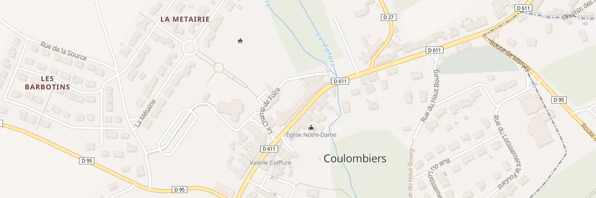 Plan du 59 Rte Nationale à Coulombiers