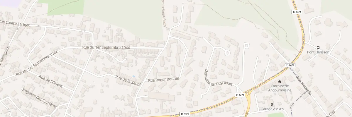 Plan du 23 Rue Roger Bonnet à Angoulême