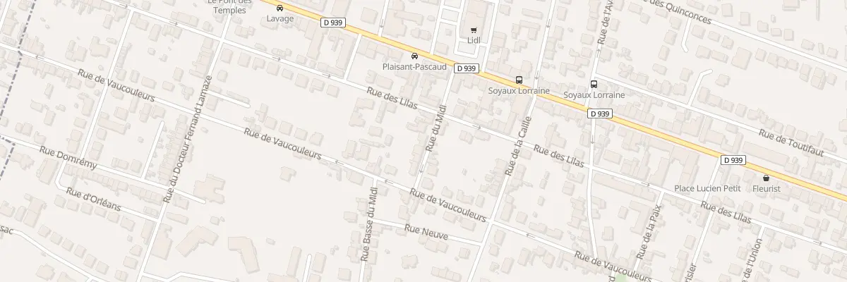 Plan du 7 Rue du Midi à Soyaux