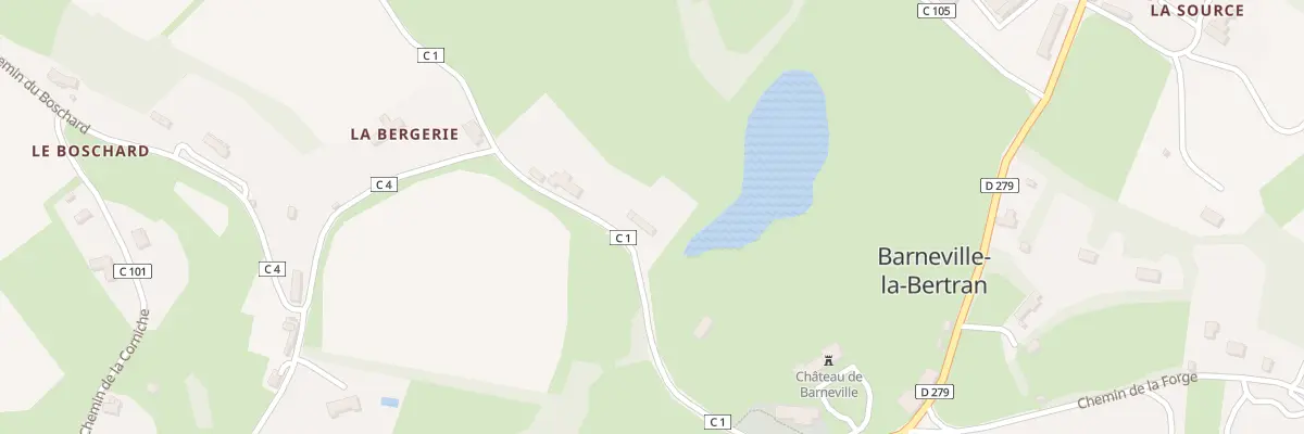 Plan du 5029 Cour de Bas à Barneville-la-Bertran