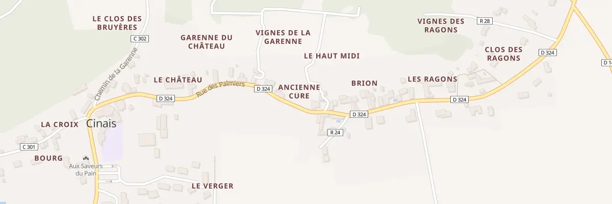 Plan du 25 Rue des Palmiers à Cinais