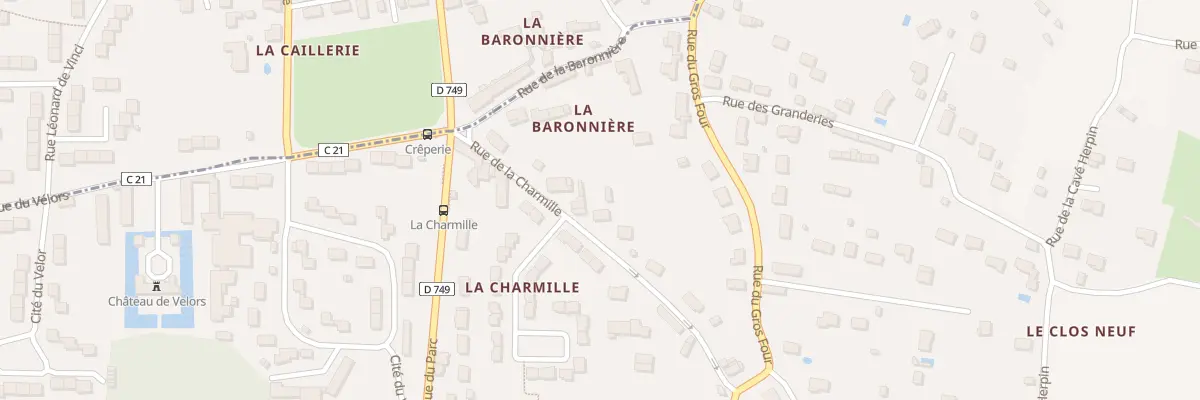 Plan du 7 Rue de la Charmille à Beaumont-en-Véron