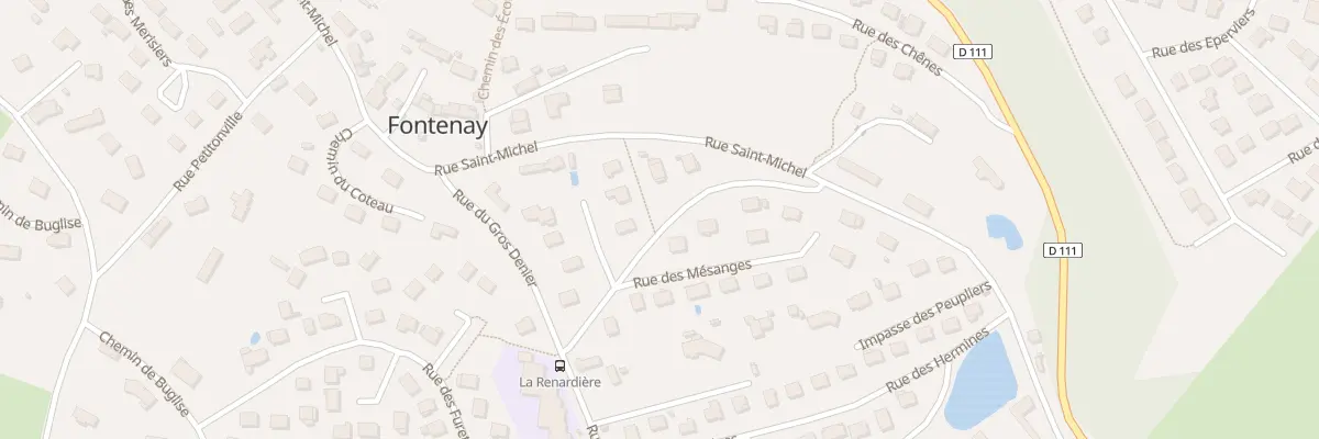 Plan du 1 Che du Coteau à Fontenay