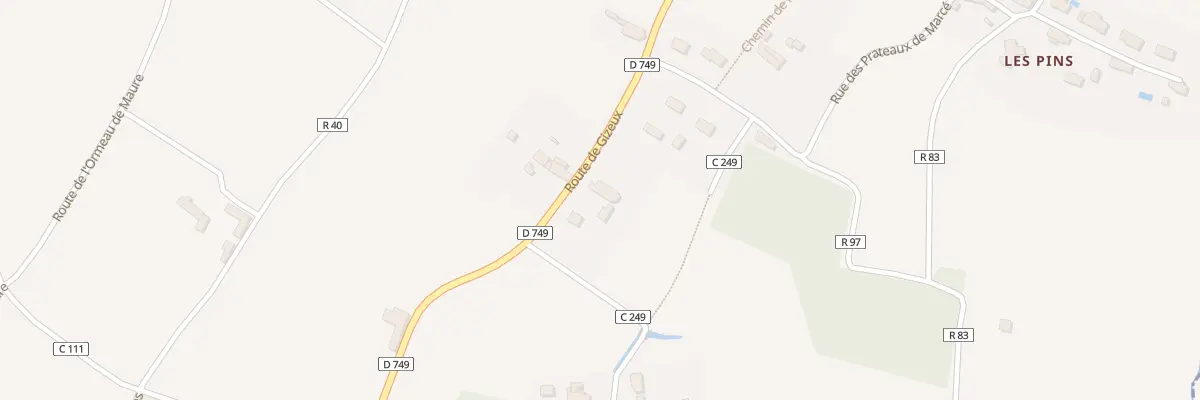 Plan du 10 Rte de Gizeux à Bourgueil