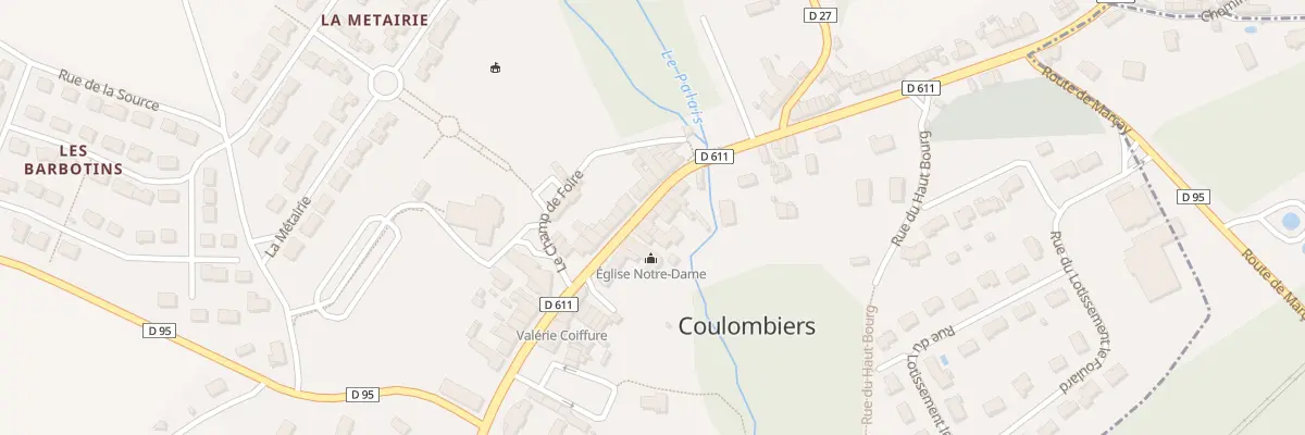 Plan du 52 Rte Nationale à Coulombiers