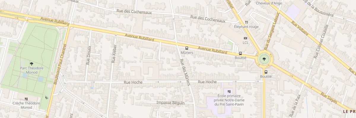 Plan du 127 Rue des Muriers au Mans